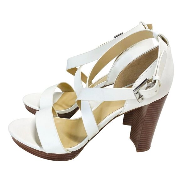 Nine West Deanne Size 10 Strappy Platform Heels Evening Party Sandals Open Toe - Picture 2 of 10